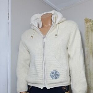Laundrimat Women's Cream Hooded Jacket Size S‎